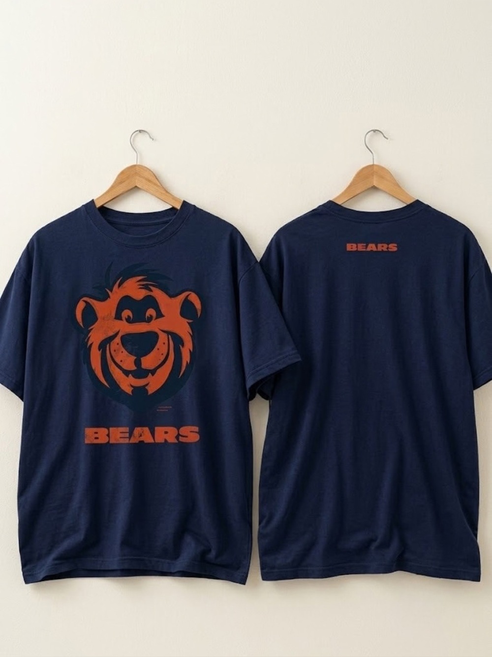 Vintage Chicago Bear Graphic Navy T-shirt
